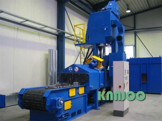 0.5m/Min Wire Mesh Shot Blasting Machine Alumnium parte a limpeza